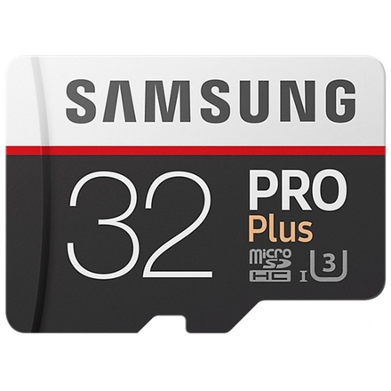 Samsung micro SDHC 32GB PRO Plus + SD adaptér, MB-MD32GA/EU