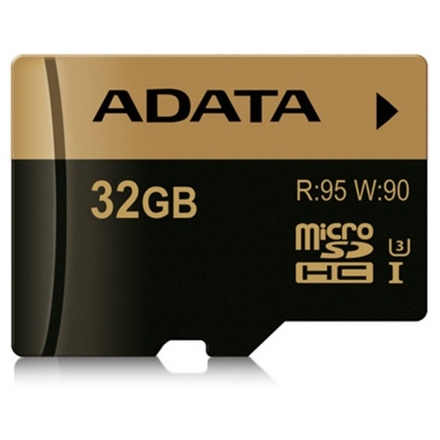 ADATA MicroSDHC 32GB U3 až 95/90MB/s, AUSDH32GXUI3-R