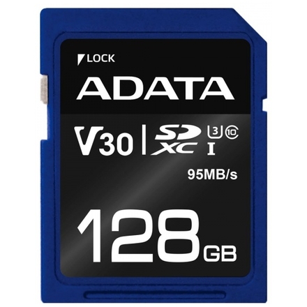 ADATA V30S/SDXC/128GB/95MBps/UHS-I U3 / Class 10, ASDX128GUI3V30S-R