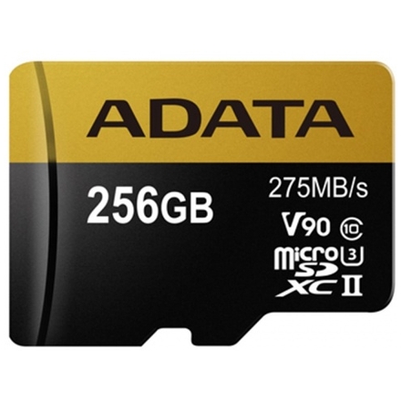 ADATA 256GB MicroSDXC UHS-II U3 bez adapteru, AUSDX256GUII3CL10-C