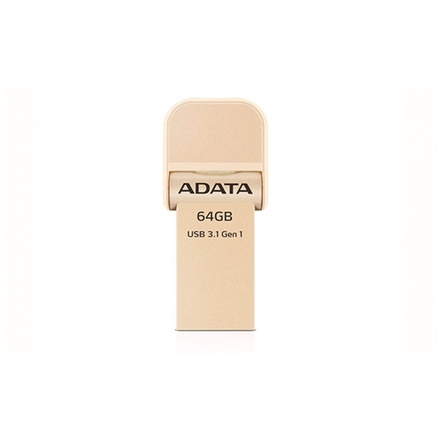 64GB ADATA lightning/USB 3.1 i-Memory zlatá, AAI920-64G-CGD