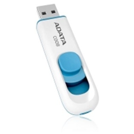 64GB USB ADATA C008  bílo/modrá (potisk), AC008-64G-RWE