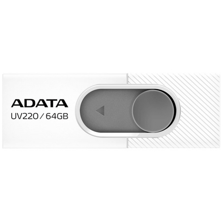 ADATA UV220/64GB/USB 2.0/USB-A/Bílá, AUV220-64G-RWHGY