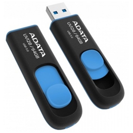 ADATA USB UV128 64GB blue (USB 3.0), AUV128-64G-RBE