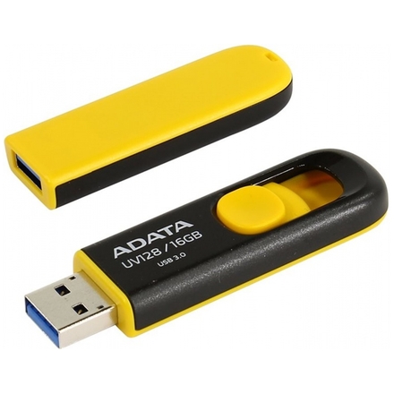 ADATA USB UV128 16GB yellow (USB 3.0), AUV128-16G-RBY