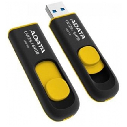 ADATA USB UV128 64GB yellow (USB 3.0), AUV128-64G-RBY