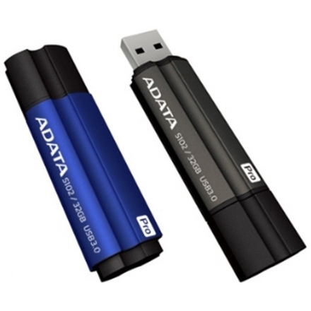 64GB USB 3.0 ADATA S102 Pro šedá (100/50MB/s), AS102P-64G-RGY