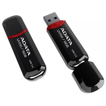 ADATA USB UV150 16GB black (USB 3.0), AUV150-16G-RBK