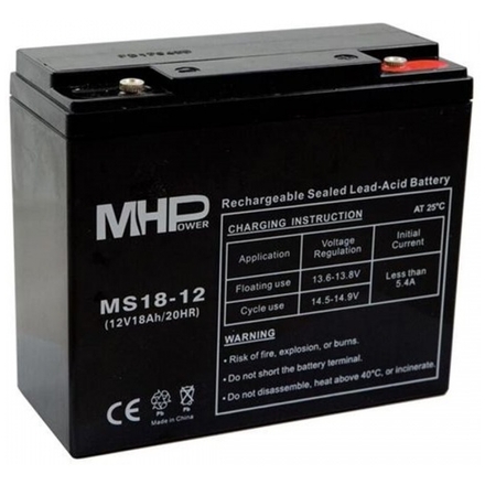 CARSPA Pb akumulátor MHPower VRLA AGM 12V/18Ah (MS18-12), MS18-12