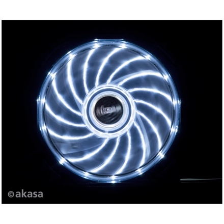 přídavný ventilátor Akasa Vegas LED 12 cm bílá, AK-FN091-WH