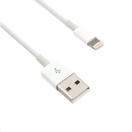 Kabel C-TECH USB 2.0 Lightning (IP5 a vyšší) nabíjecí a synchronizační kabel, 1m, bílý, CB-APL-10W