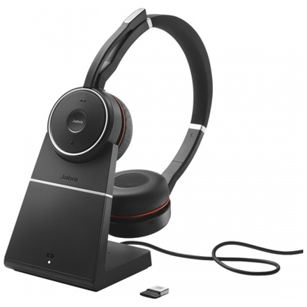 Jabra Evolve 75, Duo, USB-BT, MS, stojánek, 7599-832-199