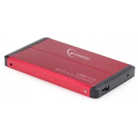 GEMBIRD externí box pro 2,5" disk, USB3.0, red, EE2-U3S-2-R