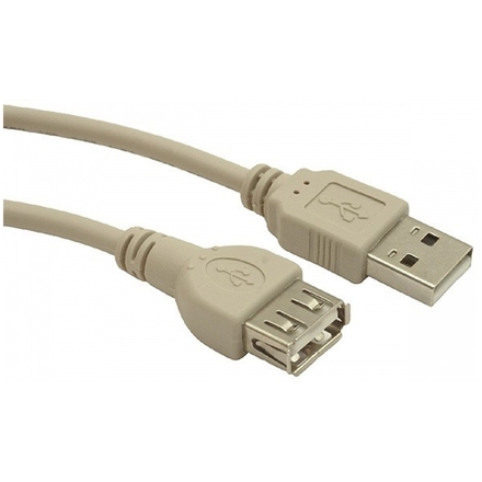 GEMBIRD prodlužovací kabel USB, 0,75m, šedý, CC-USB2-AMAF-75CM/300