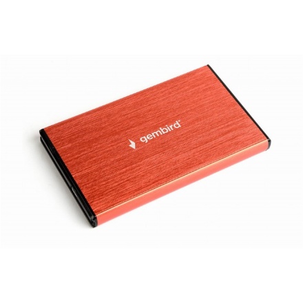GEMBIRD externí box na 2.5' HDD, USB 3.0, červený, EE2-U3S-3-R