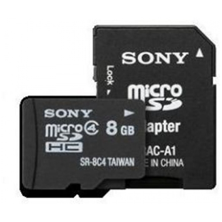 SONY microSD karta SR8A,8GB, class 4, adapter, SR8A4