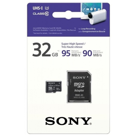 SONY microSD SR32UZ 32GB, class10, 95MB/s, adapter, SR32UZ