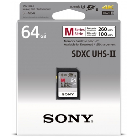 SONY SF64M/SD/64GB/260MBps/UHS-I U3 / Class 10, SF64M