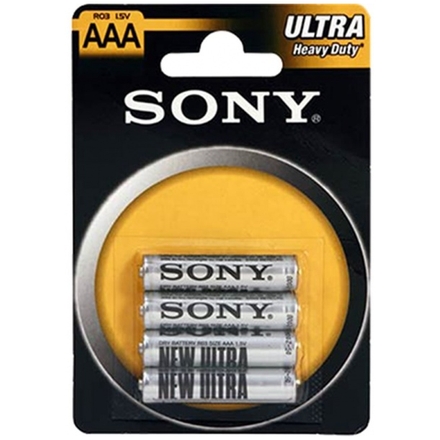 SONY Baterie tužkové R03NUB4A, 4ks R03/AAA ULTRA, R03NUB4A