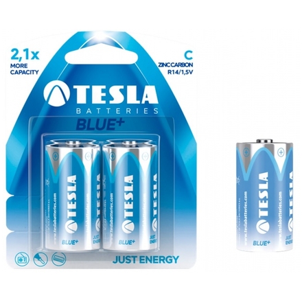 TESLA - baterie C BLUE+, 2ks, R14, 1099137020