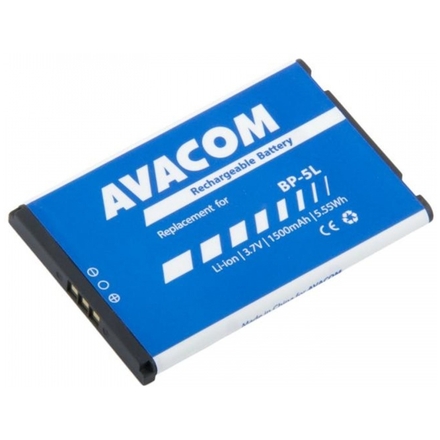 Baterie AVACOM GSNO-BP5L-S1500 do mobilu Nokia 9500, E61 Li-Ion 3,7V 1500mAh (náhrada BP-5L), GSNO-BP5L-S1500