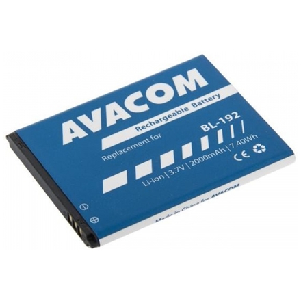 Baterie AVACOM GSLE-BL192-2000 do mobilu Lenovo A328 Li-Ion 3,7V 2000mAh (náhrada BL192), GSLE-BL192-2000