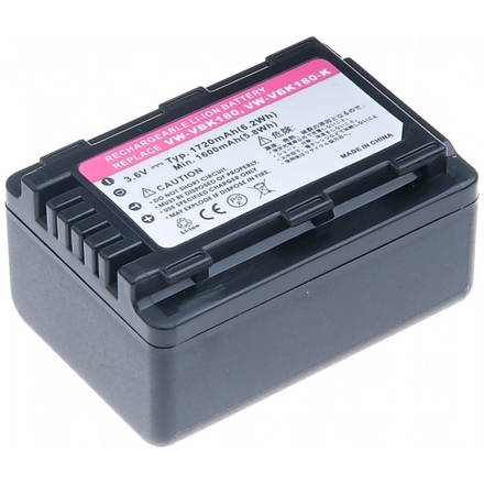 Baterie T6 power Panasonic VW-VBK180, VW-VBL090, 1720mAh, 6,2Wh, černá, VCPA0027