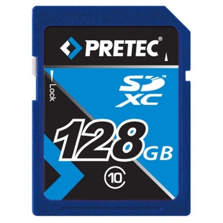 Pretec SDXC 128GB class 10 memory card, PCSDXC128GB