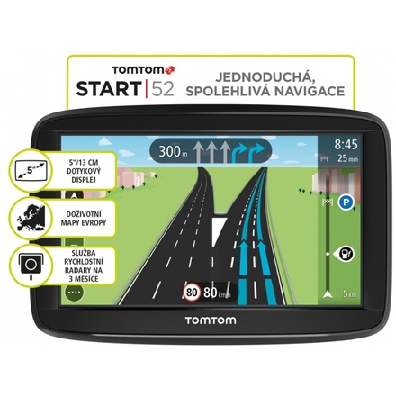 TomTom START 52 Europe, LIFETIME mapy, 1AA5.002.03