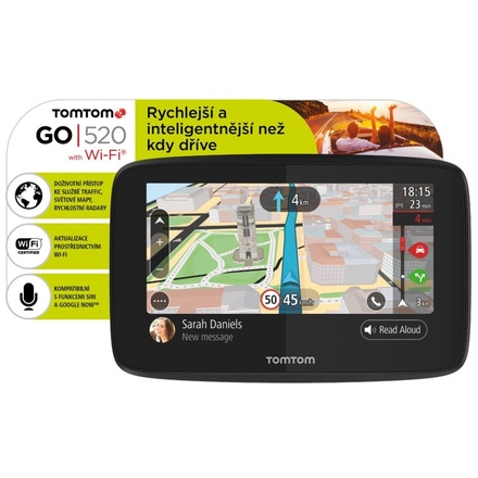 TomTom GO 520 World, Wi-Fi, LIFETIME mapy, 1PN5.002.01