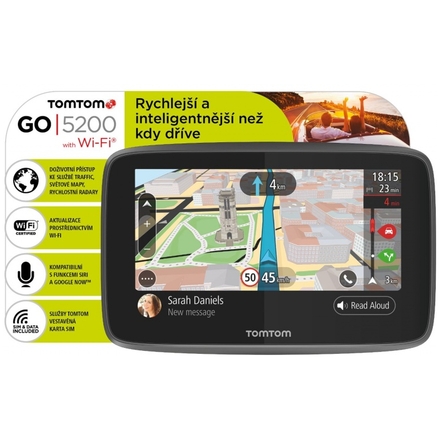 TomTom GO 5200 World, Wi-Fi, LIFETIME mapy, 1PL5.002.01