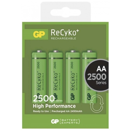 Gp Baterie GP nabíjecí baterie RECYKO AA (2500mAh)- 4ks, 1032214113