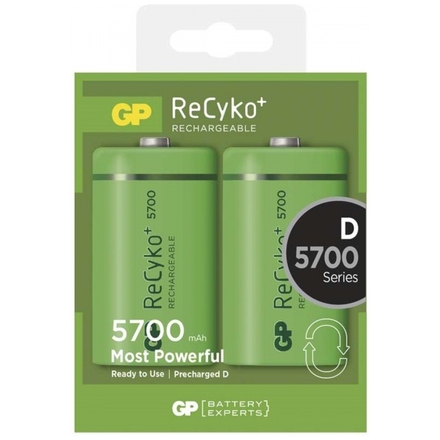 Gp Baterie Nabíjecí baterie GP RECYKO D (5700mAh)- 2ks, 1033412010