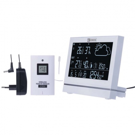 EMOS DOMÁCÍ BEZDRÁTOVÁ METEOSTANICE E5005, 2606155000