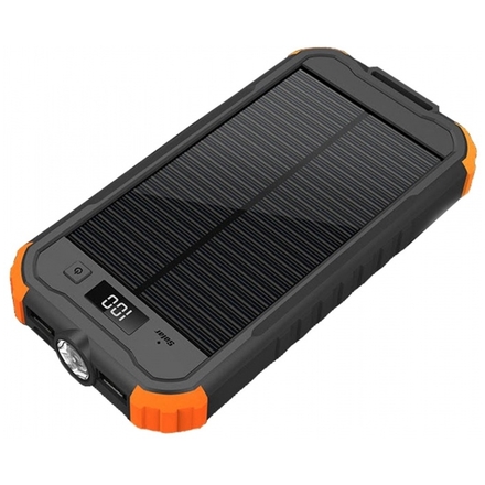 VIKING Solární outdoorová powerbanka Charlie II 12000mAh, Oranžová, CHAR12O