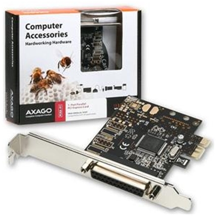 AXAGON PCEA-P1, PCIe adaptér - 1x paralelní port (LPT), vč. LP, PCEA-P1