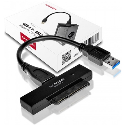 AXAGON ADSA-1S6, USB3.0 - SATA 6G UASP HDD/SSD adaptér vč. 2.5" pouzdra, ADSA-1S6