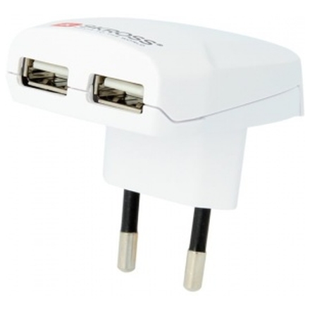 SKROSS Euro USB Charger 2x USB 5V 2.1A, 1.302420