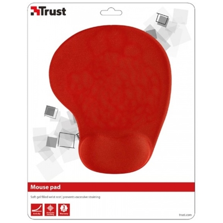 podložka TRUST BigFoot Gel Mouse Pad - red, 20429
