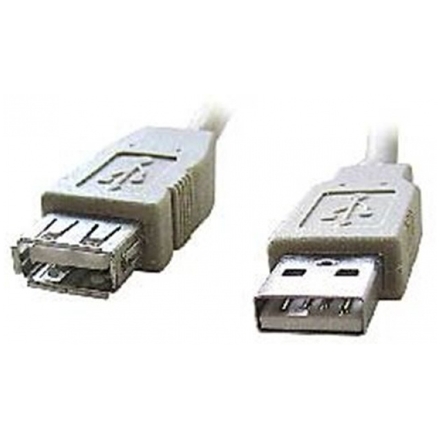 GEMBIRD Kabel USB A-A 1,8m 2.0 prodluž,HQ Black,zlac.kont., CCP-USB2-AMAF-6