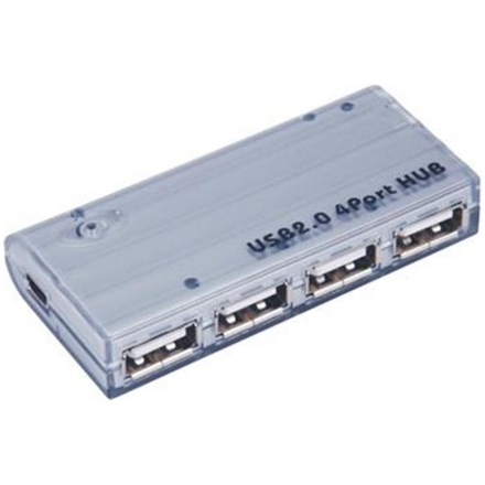 PremiumCord USB 2.0 HUB 4-portový s napájecím adaptérem 5V 2A, ku2hub4
