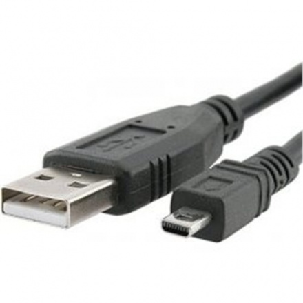 PremiumCord Kabel USB, A-B mini, 8pinů, 2m Sanyo, Panasonic LUMIX, ku2m2d