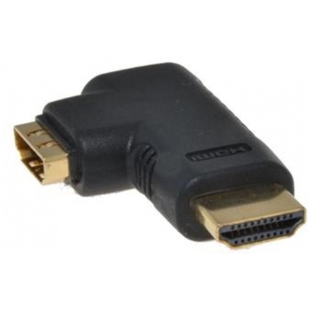 PremiumCord HDMI adapter19pin, F/M, 90° levá, kphdma-12