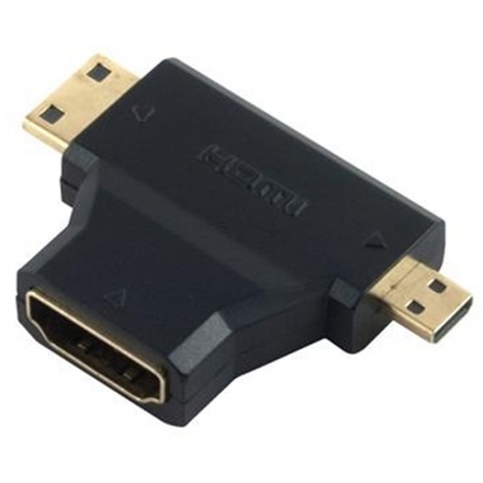 PremiumCord Adapter HDMI na miniHDMI - microHDMI, kphdma-17