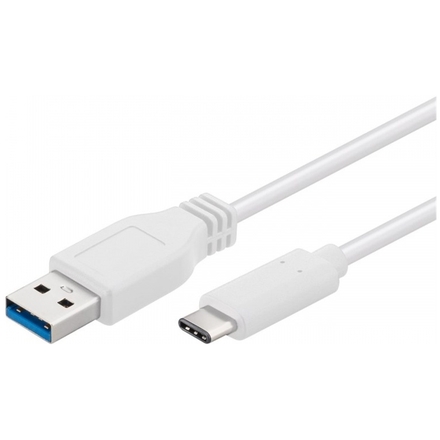 PremiumCord USB-C/male - USB 3.0 A/Male, bílý, 0,5m, ku31ca05w