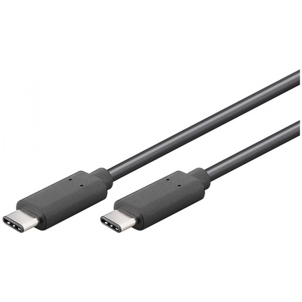 PremiumCord USB-C/male - USB-C/male, černý, 1m, ku31cc1bk