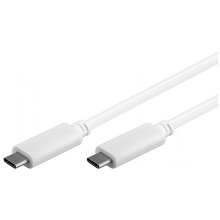 PremiumCord USB-C/male - USB-C/male, bílý, 1m, ku31cc1w