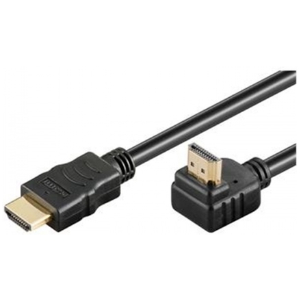 PremiumCord Kabel HDMI+Ethernet, zlac., 90°, 2m, kphdmea2