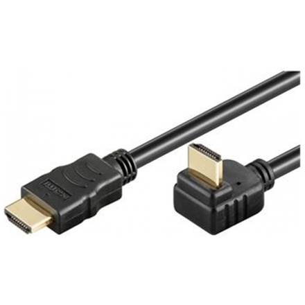PremiumCord Kabel HDMI+Ethernet, zlac., 270°, 1m, kphdmeb1