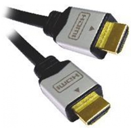 PremiumCord kabel HDMI M/M, zlac.a kovové HQ, 2m, kphdmg2